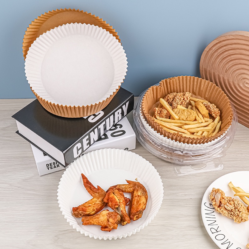 【清倉!500PCS】空氣炸鍋一次性專用墊紙食品級吸油紙 【清倉!500PCS】空氣炸鍋一次性專用墊紙食品級吸油紙